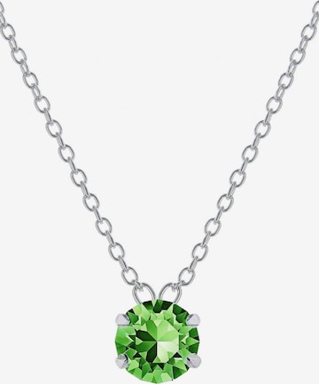 EXCLUSIVE EDITION Łańcuszek 'Solitaire adorned with Swarovski crystals' w kolorze zielony: przód