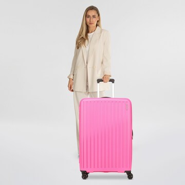 American Tourister Trolley 'Rejoy' in Pink