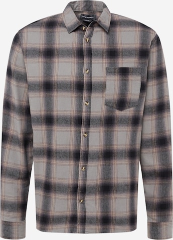 Cotton On Button Up Shirt 'CAMDEN' in Grey: front