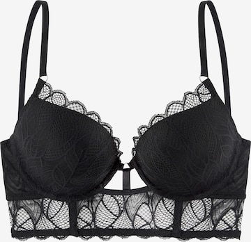 LASCANA Push-up BH in Schwarz: predná strana