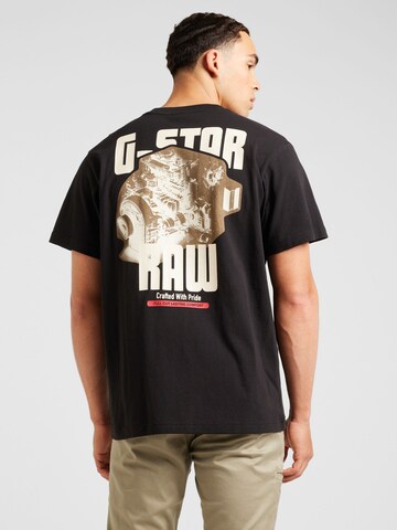 G-STAR T-Shirt 'Engine' in Schwarz: Vorderseite
