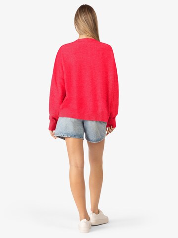 Rainbow Cashmere Pullover in Pink