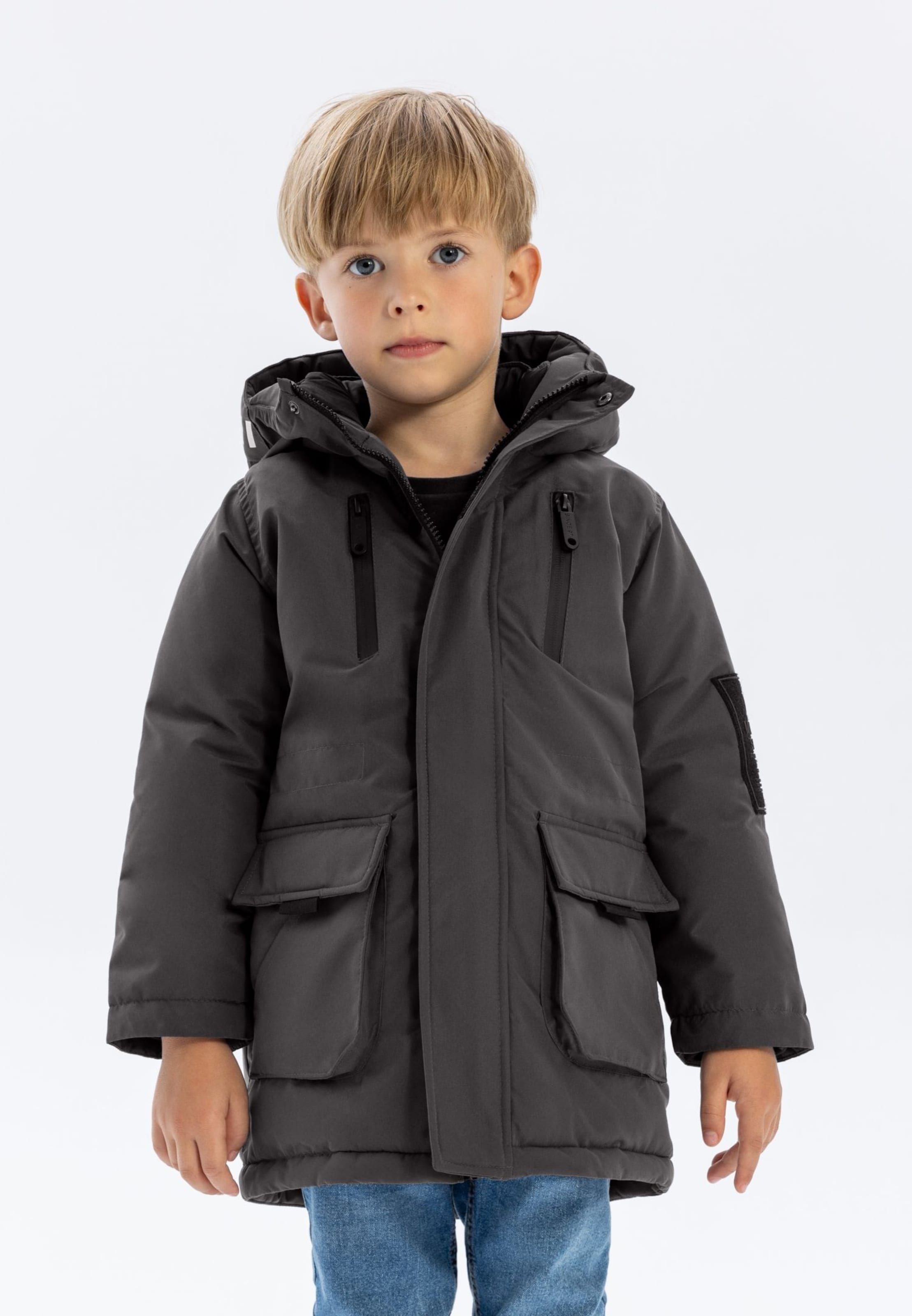 MINOTI Zimní bunda – šedá: přední strana