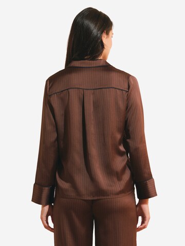 ETAM Schlafshirt 'Artlight' in Braun