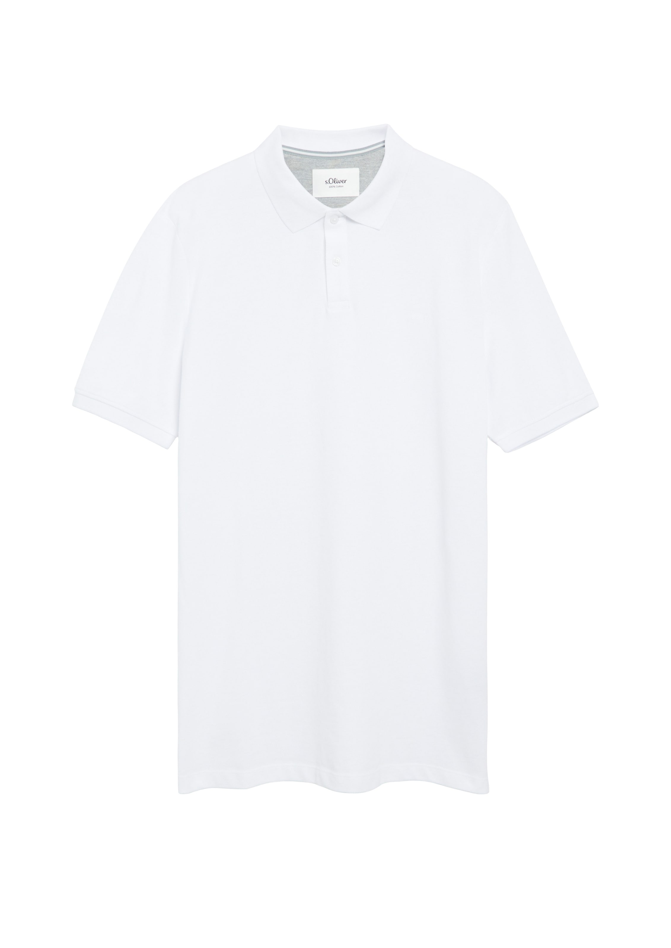 s.Oliver Poloshirt in Weiß: Vorderseite
