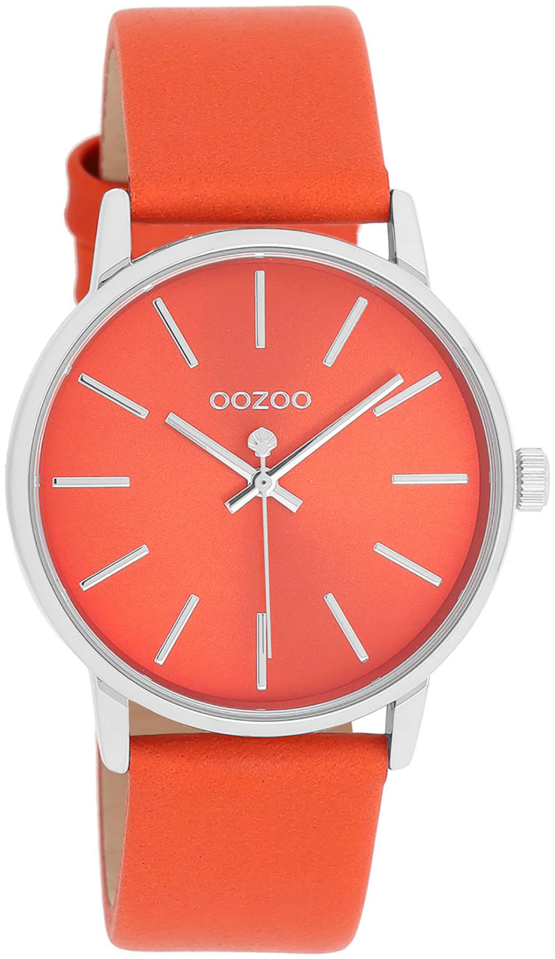 OOZOO Uhr in Orange: Vorderseite