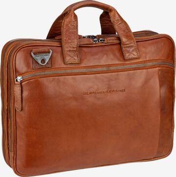The Chesterfield Brand Document Bag in Brown: front