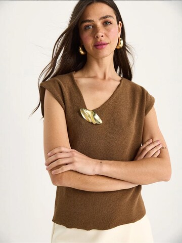 Tops en tricot Bianco Lucci en marron