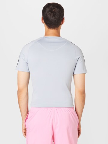 T-Shirt fonctionnel 'Techfit 3-Stripes ' ADIDAS PERFORMANCE en gris
