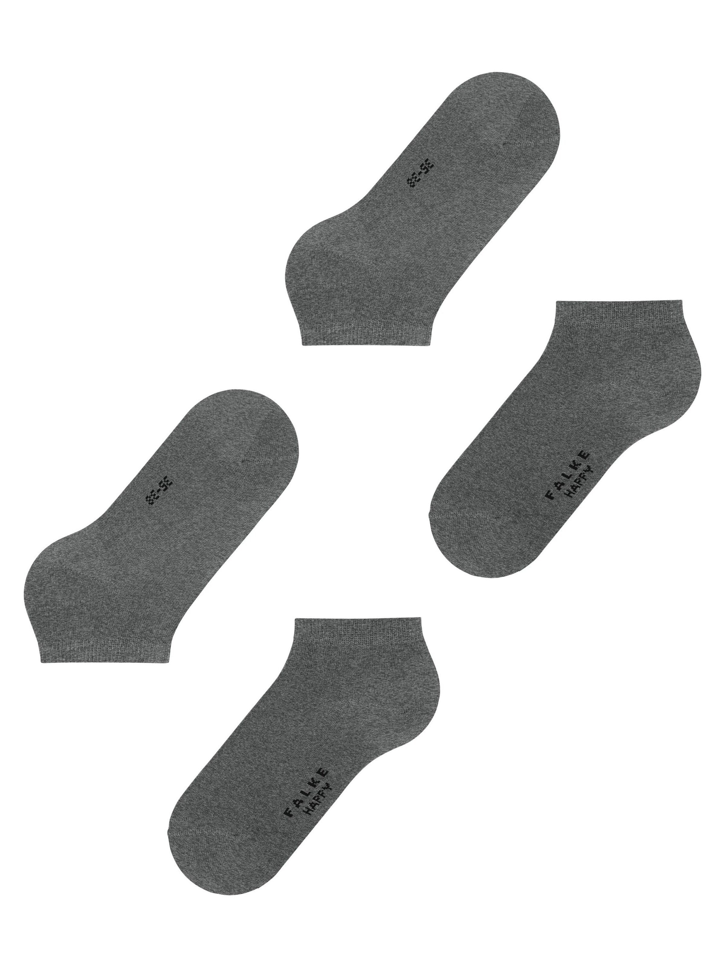 FALKE Füßlinge 'Happy 2-Pack'‌‌‌‌‌‌‌ in Grau