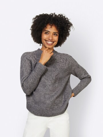 Pull-over heine en gris : devant