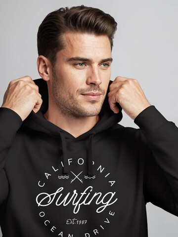 Neverless Sweatshirt 'Surfing Drive'‌‌‌‌‌‌‌‌‌ in Schwarz