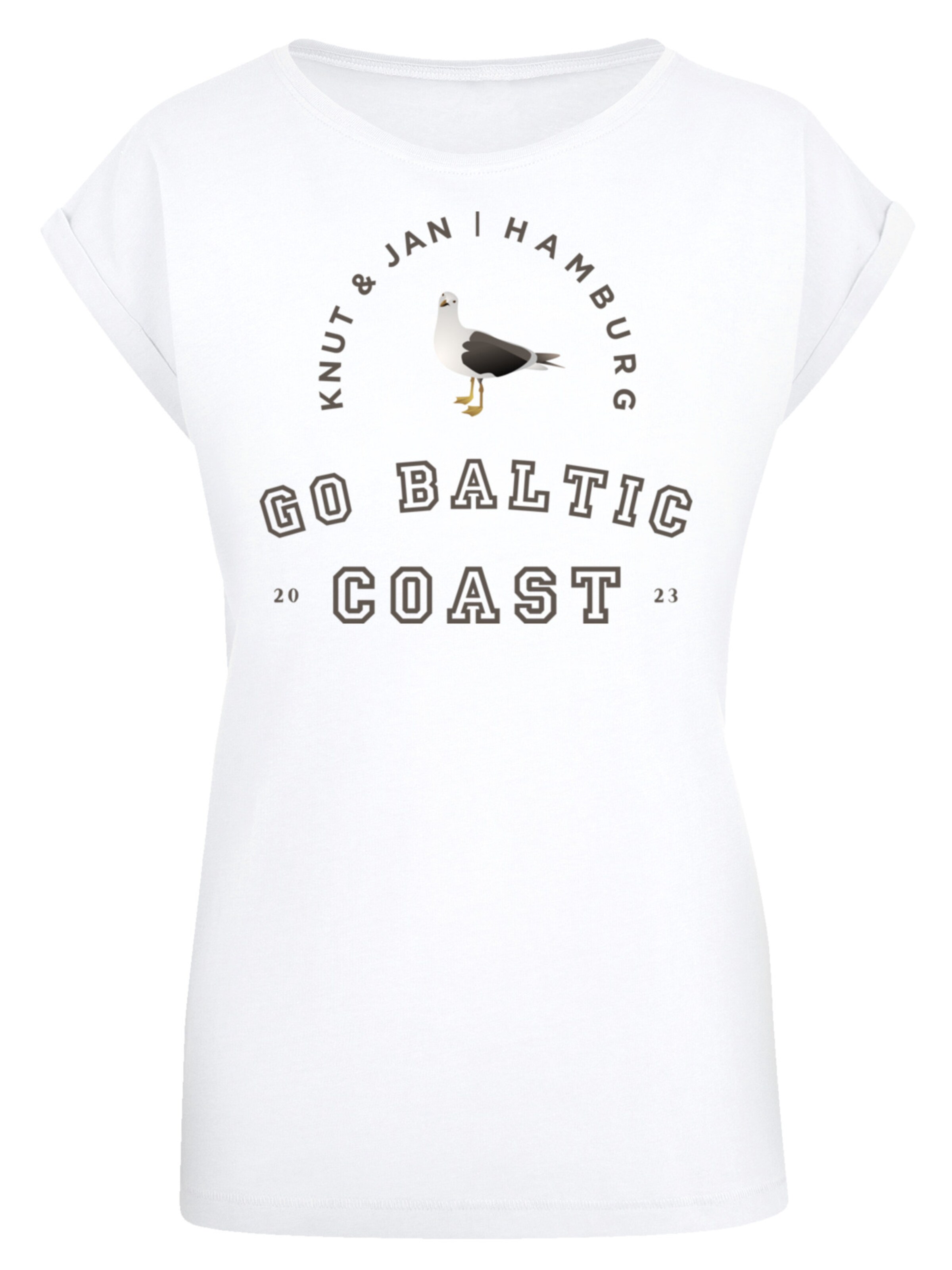 F4NT4STIC Shirt in Wit: voorkant