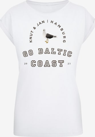 F4NT4STIC Shirt in Wit: voorkant