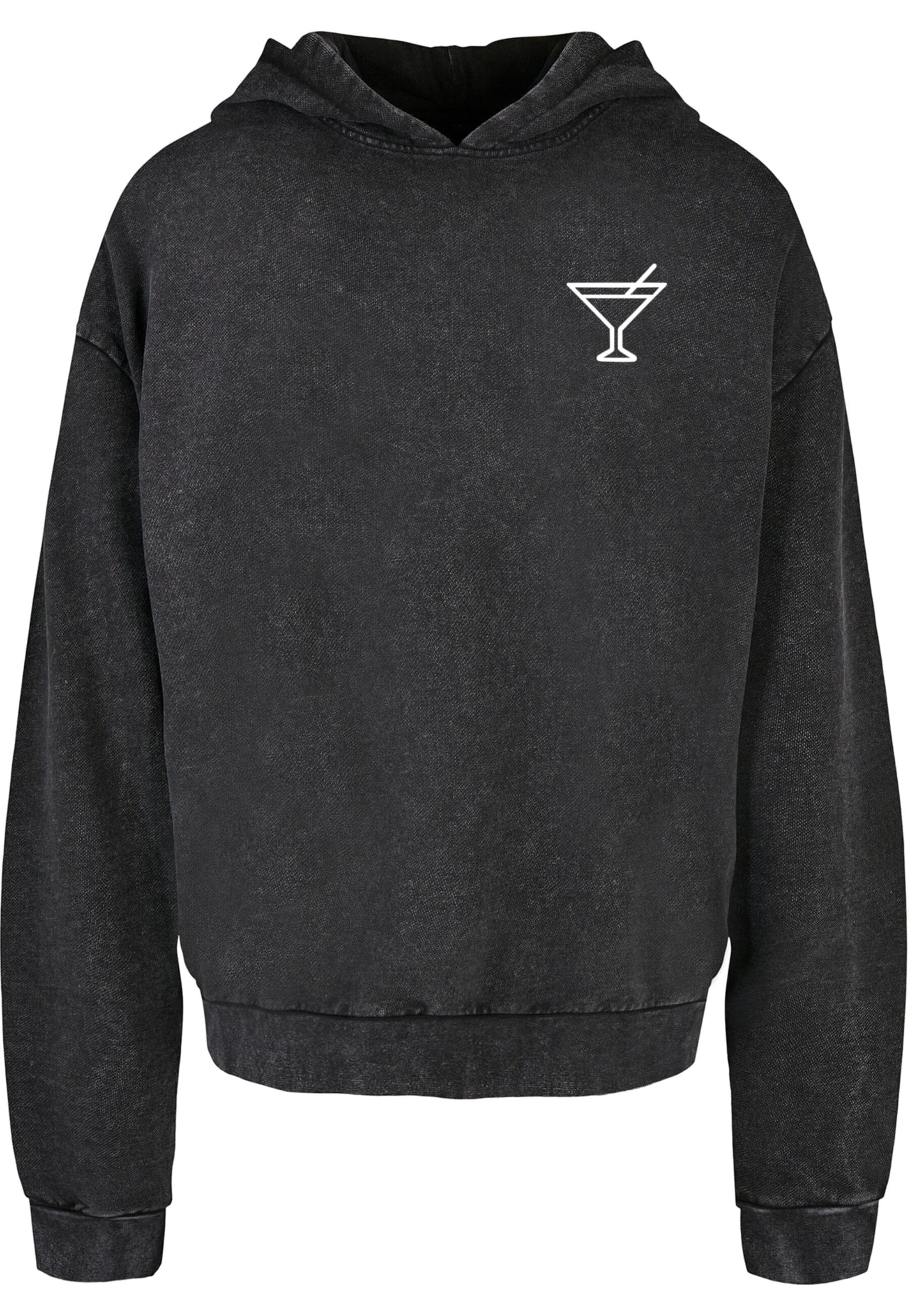 Sweat-shirt 'Summer - Cocktail' Merchcode en gris : devant