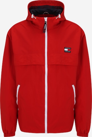 Tommy Jeans Plus Between-Season Jacket 'Chicago' in Red: front