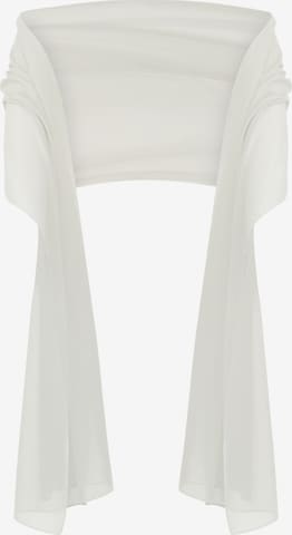 APART Scarf in White: front