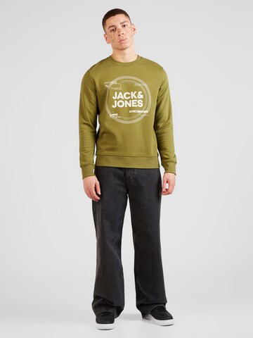 JACK & JONES Sweatshirt 'PILOU' in Grün