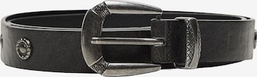 BershkaRemen - crna boja: prednji dio