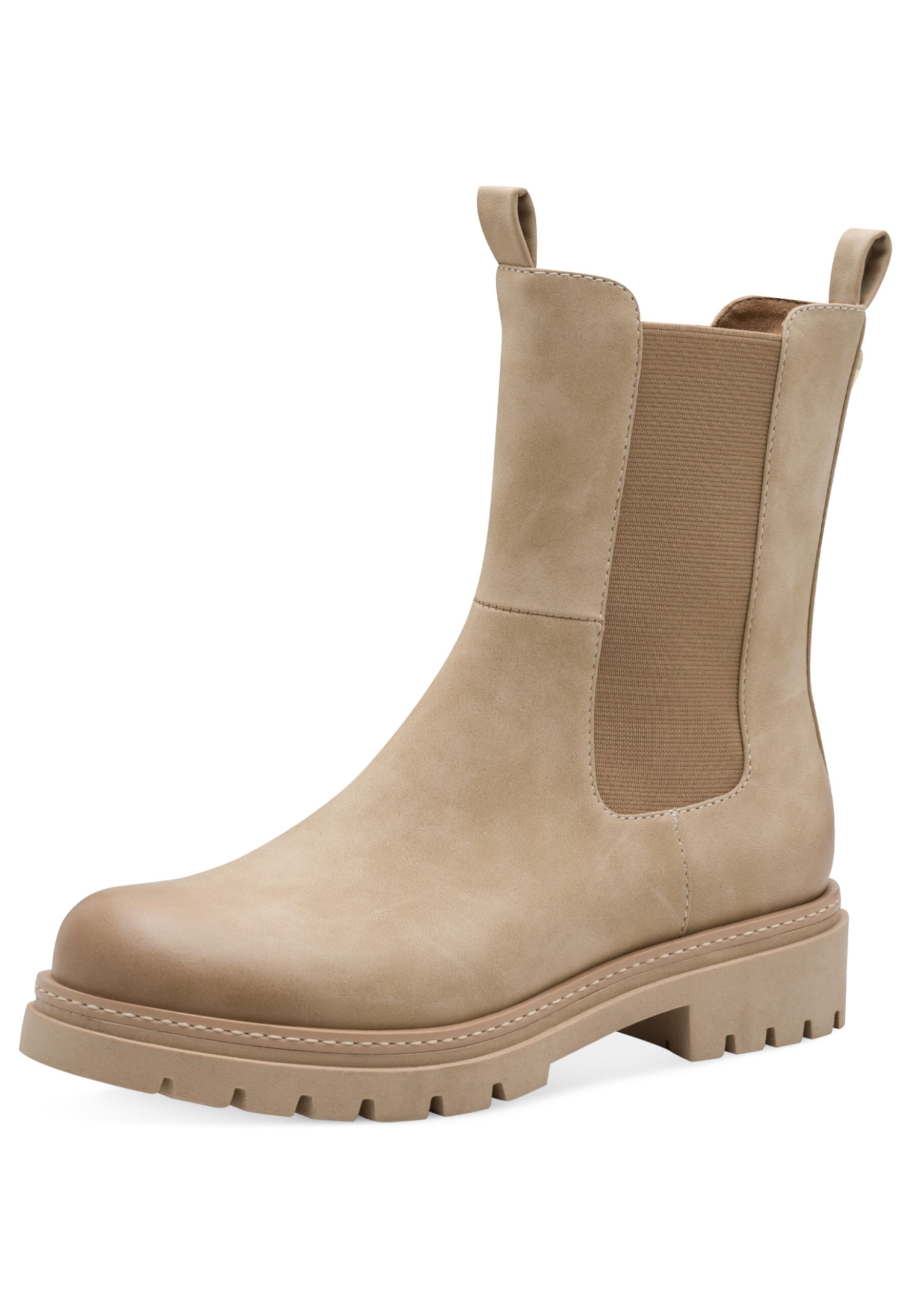 MARCO TOZZI Chelsea boots in Beige: voorkant