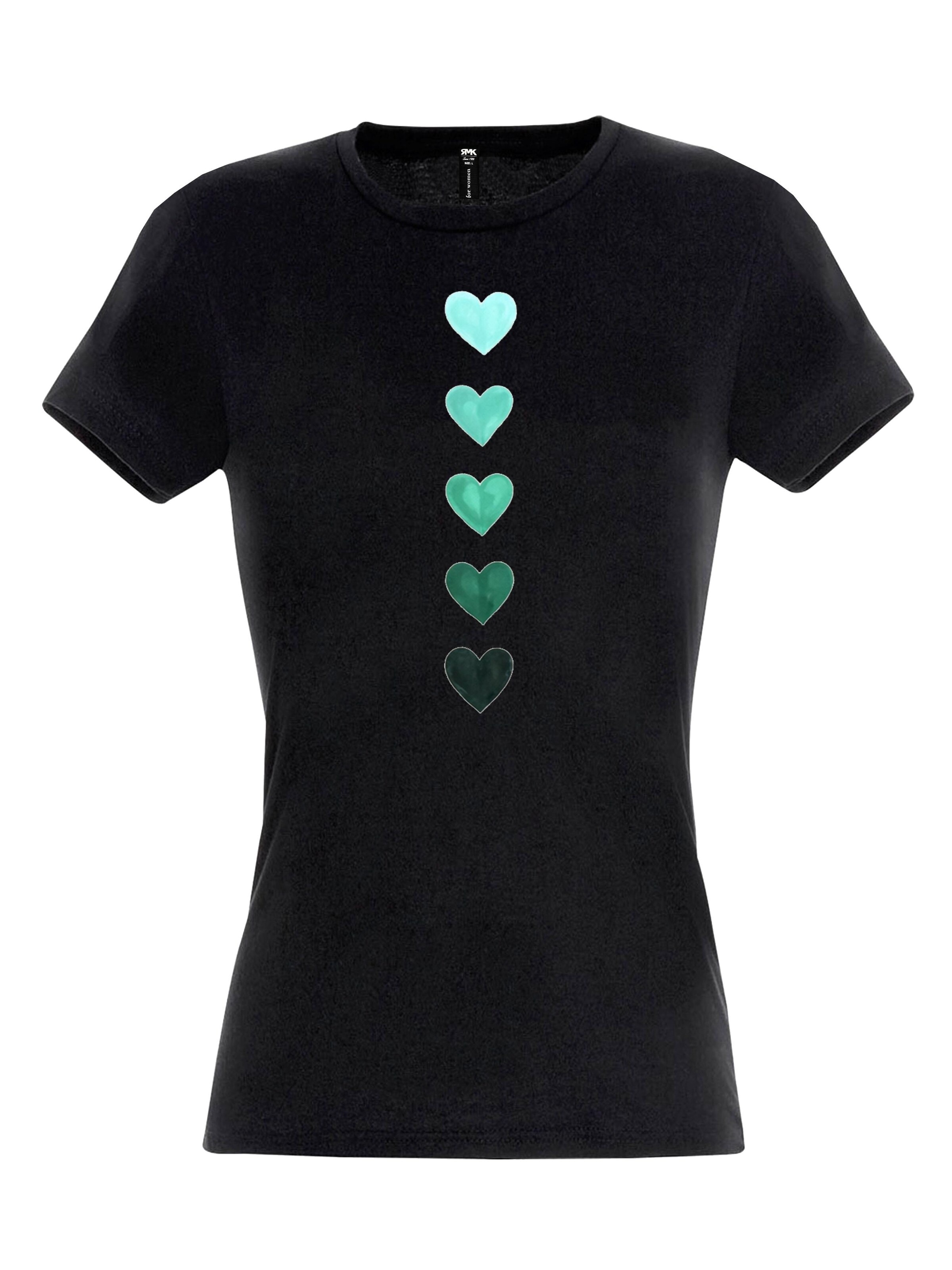 RMK Shirt 'Herz' in Black: front