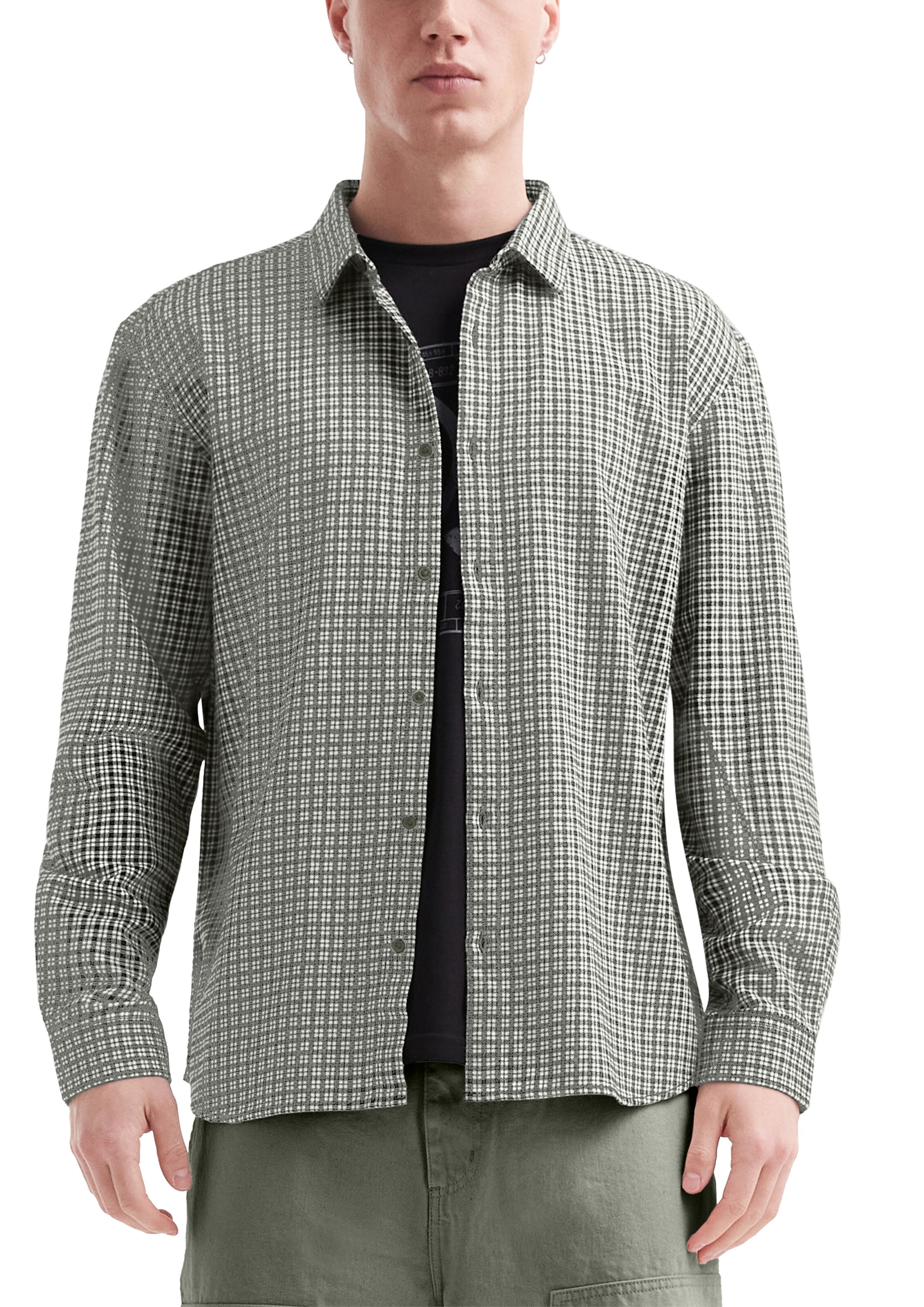 Coupe regular Chemise QS en blanc