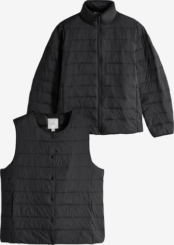 melns The Set Veste: no priekšpuses