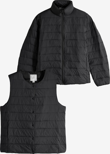 The Set Übergangsjacke & Weste in schwarz, Produktansicht