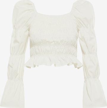 faina Blouse in Wit: voorkant