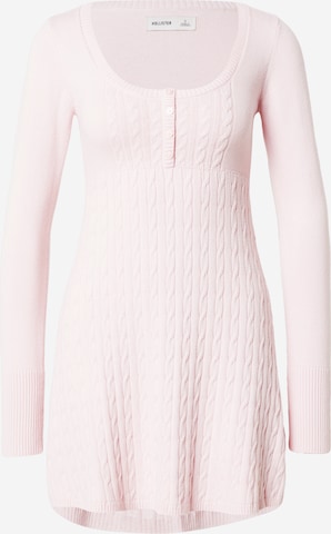 HOLLISTERPletena haljina - roza boja: prednji dio