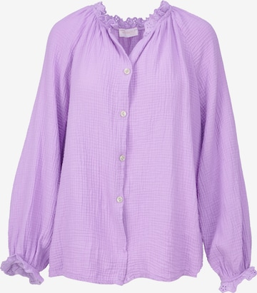 Chemisier Seasons of April en violet : devant