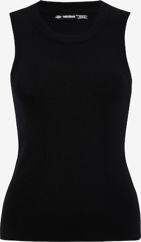 Threadbare Gebreide top 'Eva' in Zwart: voorkant