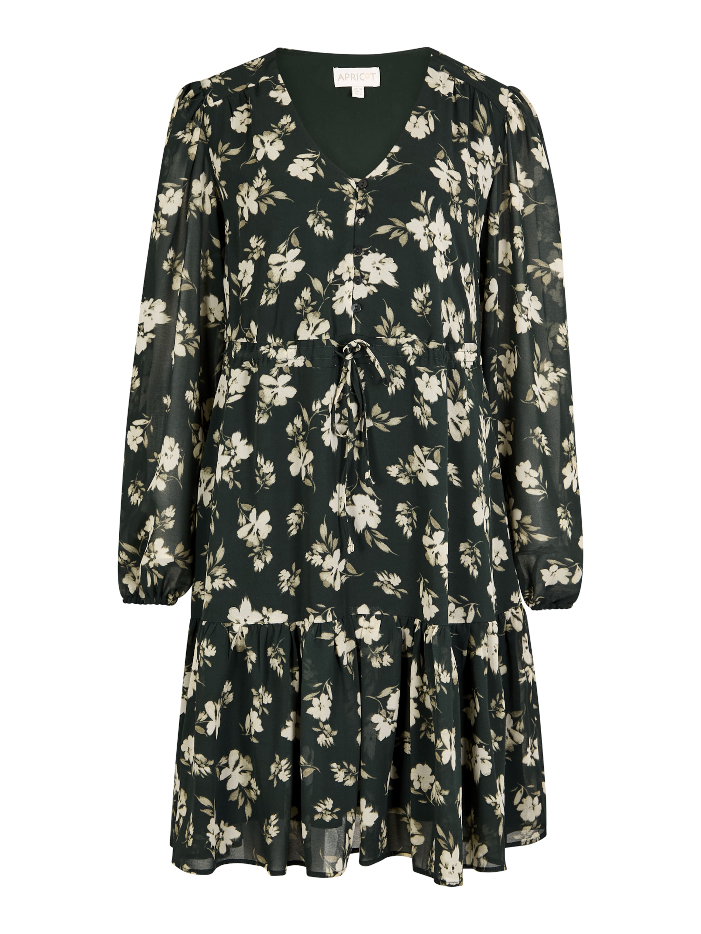 Apricot Jurk in Groen: voorkant