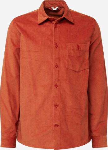 MELAWEAR Regular fit Button Up Shirt 'NIMIT' in Orange: front