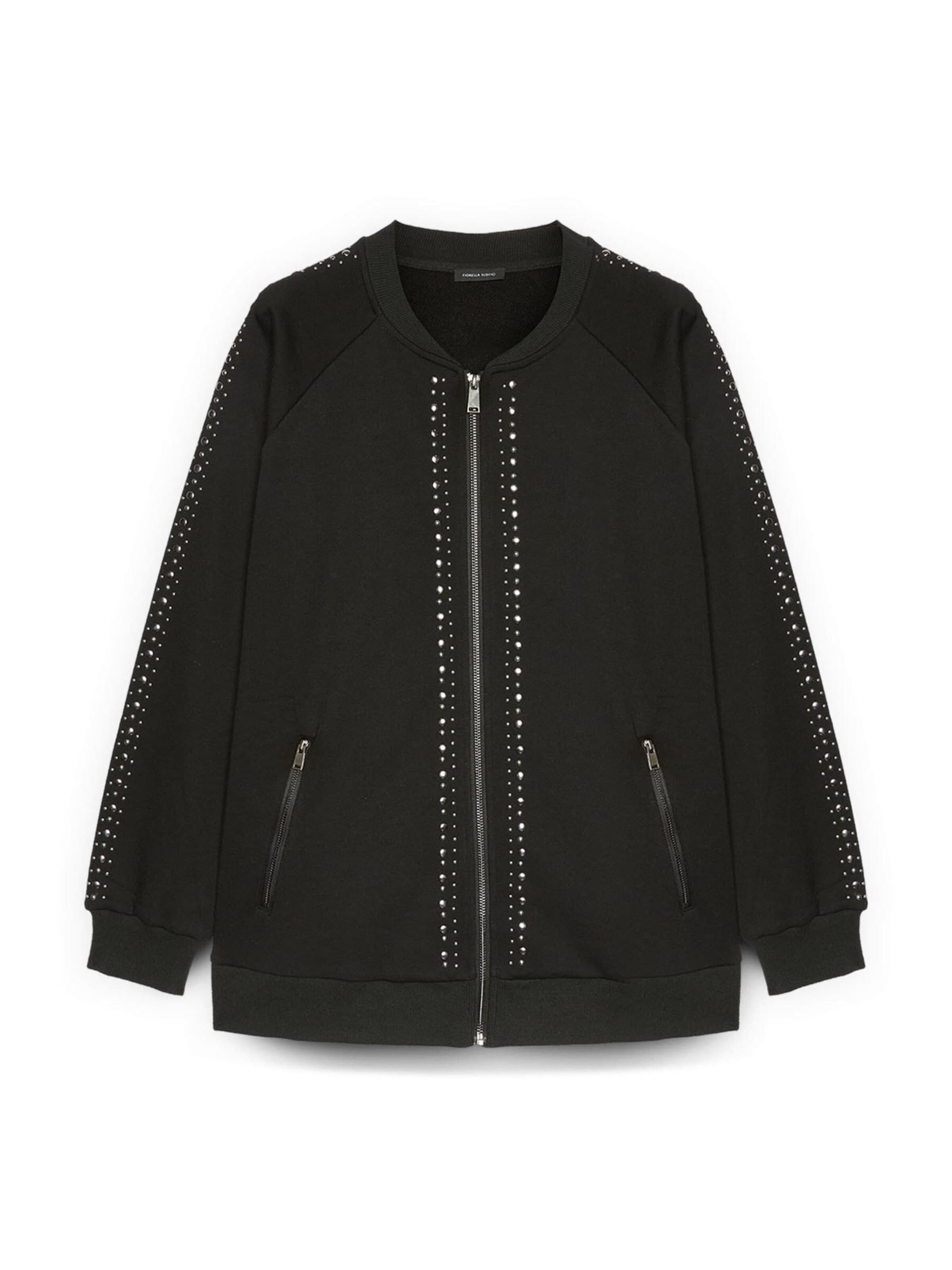 Fiorella Rubino Between-Season Jacket in Black: front