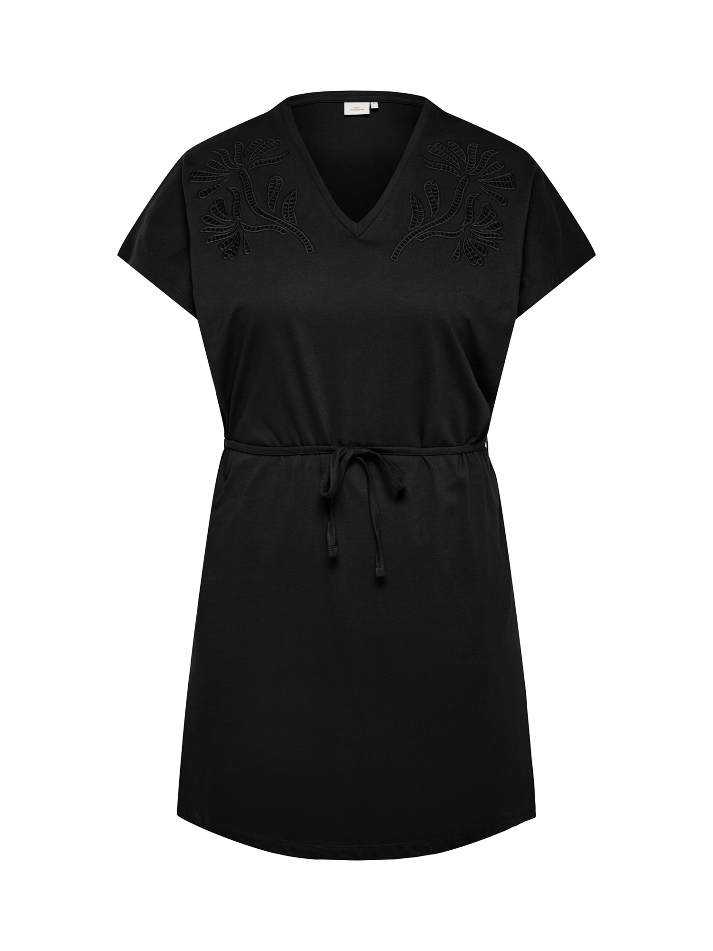 Rochie 'CARSALLY' de la ONLY Carmakoma pe negru: față
