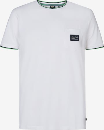 Petrol Industries Shirt 'Pebblefront' in White: front