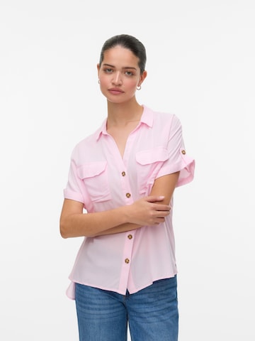 Camicia da donna 'VMBumpy' di VERO MODA in rosa: frontale