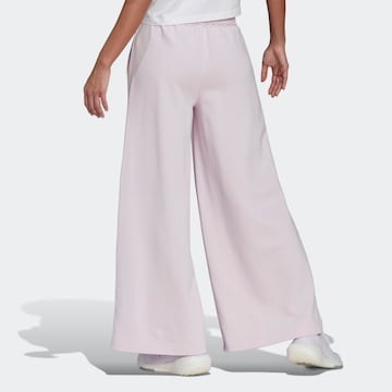 ADIDAS SPORTSWEAR Wide Leg Urheiluhousut värissä vaaleanpunainen