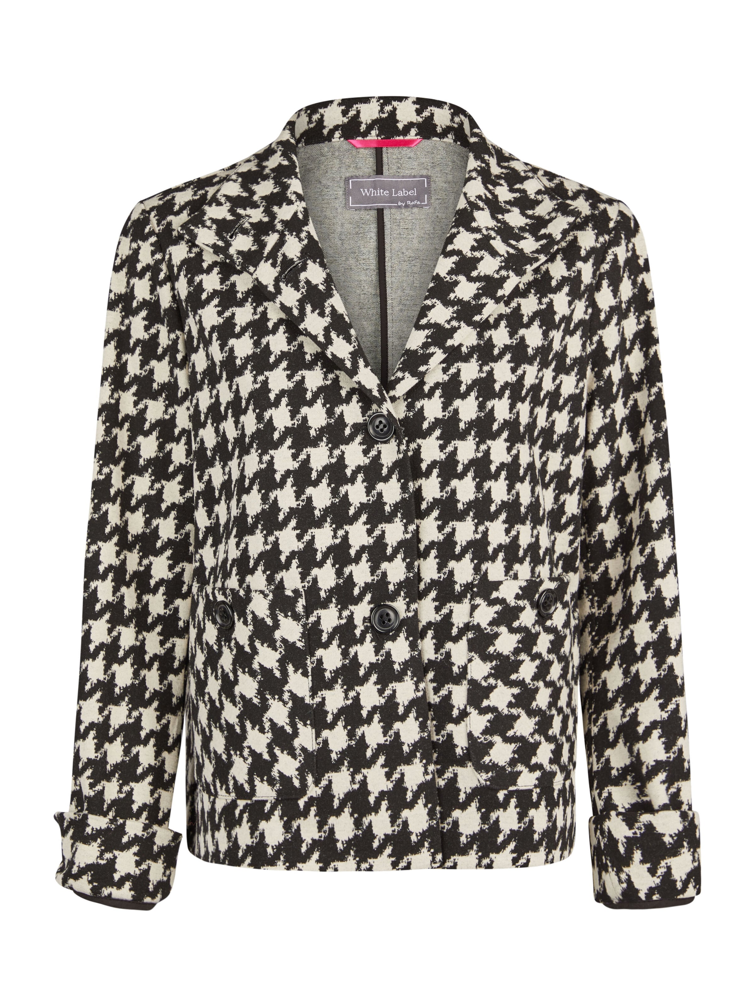 White Label Blazer in Black: front