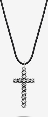 Rebel & Rose Necklace in Black: front