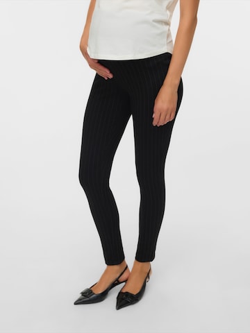 MAMALICIOUS Slimfit Leggings 'MLTALIA' in Zwart: voorkant