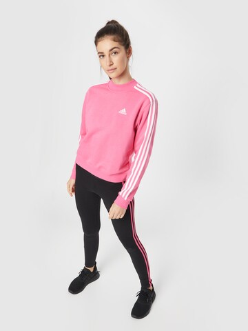 ADIDAS SPORTSWEAR Sportovní mikina 'Essentials 3-Stripes Half Neck Fleece' – pink