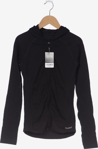 Hummel Sweatshirt & Zip-Up Hoodie in XS in Black: front