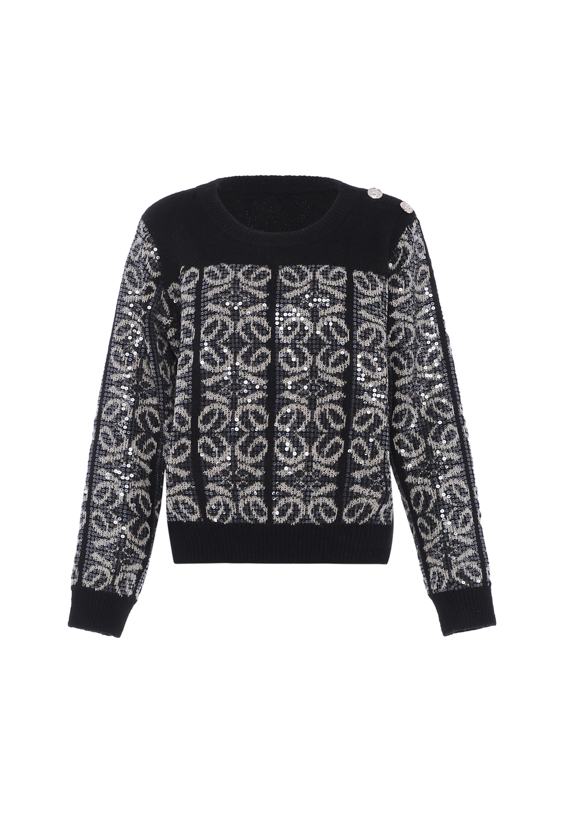 faina - Pullover em preto: frente