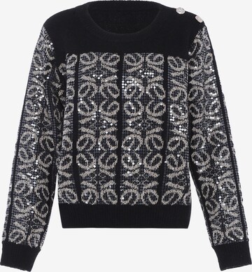 Pull-over faina en noir : devant