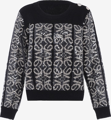 Pull-over faina en noir : devant