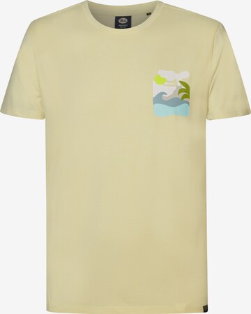 T-Shirt 'Tropicale' Petrol Industries en jaune : devant