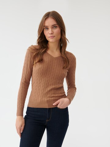 TATUUM Sweater 'WIRO' in Brown: front