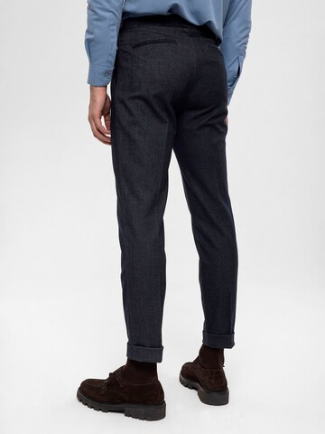 Slimfit Pantaloni con pieghe di Antioch in blu